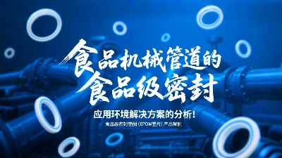 食品级密封垫圈（EPDM垫片）产品案例 ® 食品机械管道中食品级密封的应用环境解决方案的分析！