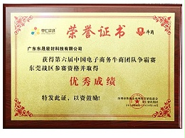 优秀成绩证书-东晟唇形密封圈