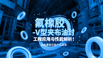 冶金重载设备丨氟橡胶V型夹布油封的工程应用与性能解析！