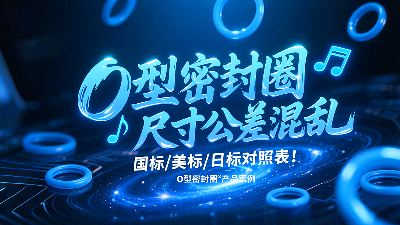 O型密封圈尺寸公差混乱？国标/美标/日标对照表！