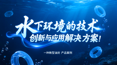 一种新型油封产品案例 ® 水下环境的技术创新与应用解决方案！