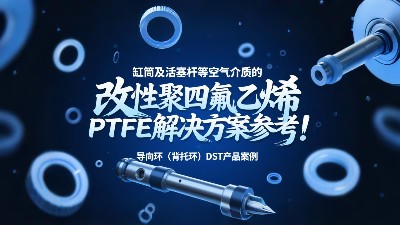 导向环（背托环）DST产品案例 ® 缸筒及活塞杆等空气介质的改性聚四氟乙烯PTFE解决方案参考！