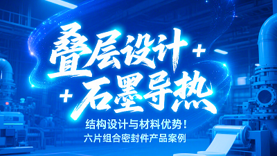 六片组合密封圈丨叠层设计+石墨导热结构设计与材料优势！