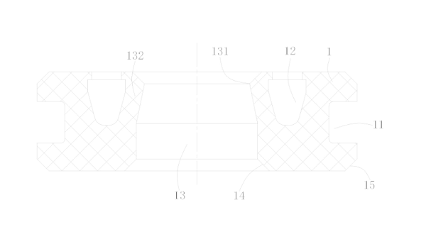 一种耐压油封件图4是本实用新型的油封本体的剖视图