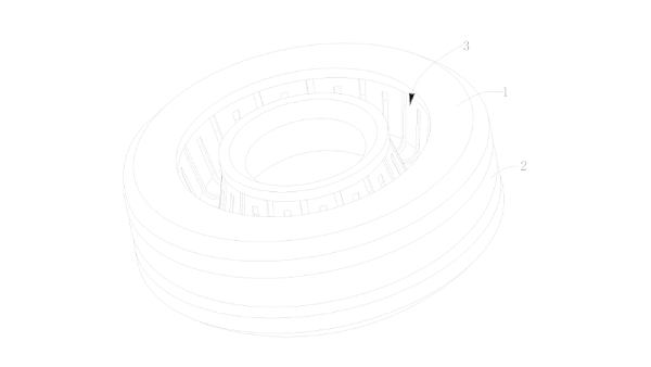 一种耐压油封件-H型油封件的立体图1