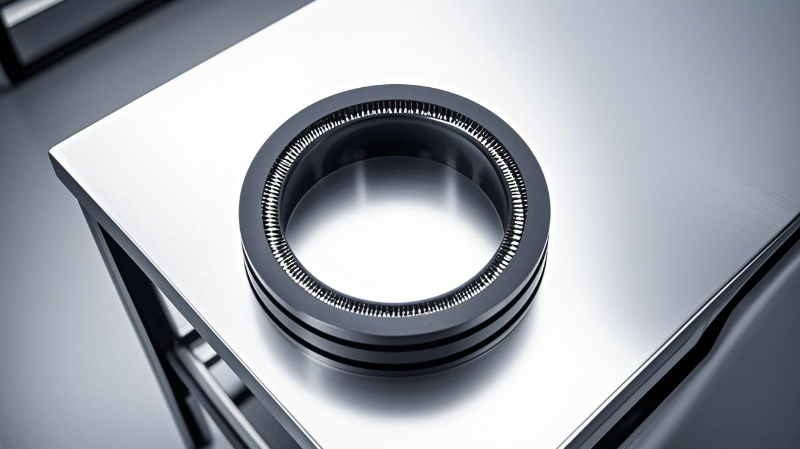 四氟双向弹簧泛塞封密封圈密封件油封2