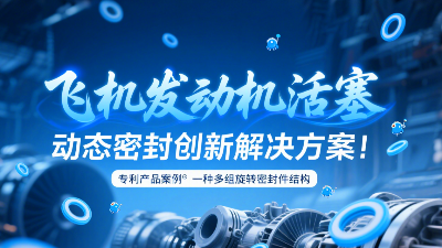 专利产品案例 ® 一种多组旋转密封圈结构：飞机发动机活塞动态密封创新解决方案！