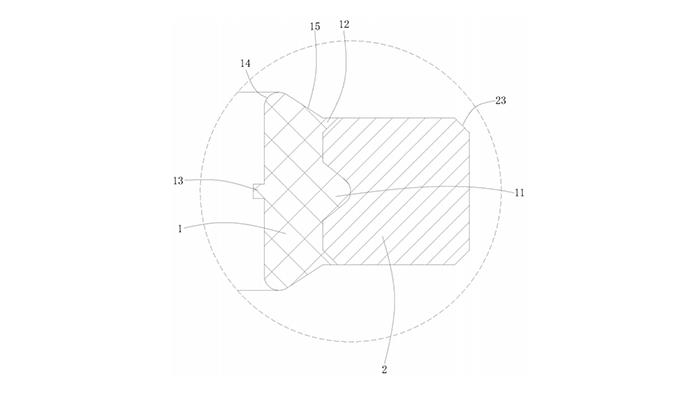 一种防脱落式组合密封垫圈