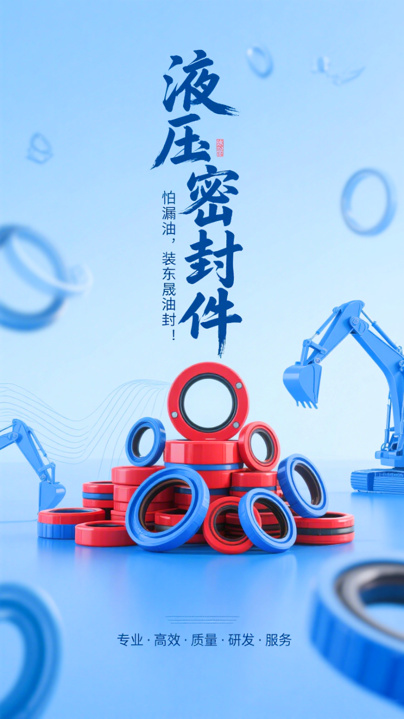 液压挖掘机动臂无力密封件3